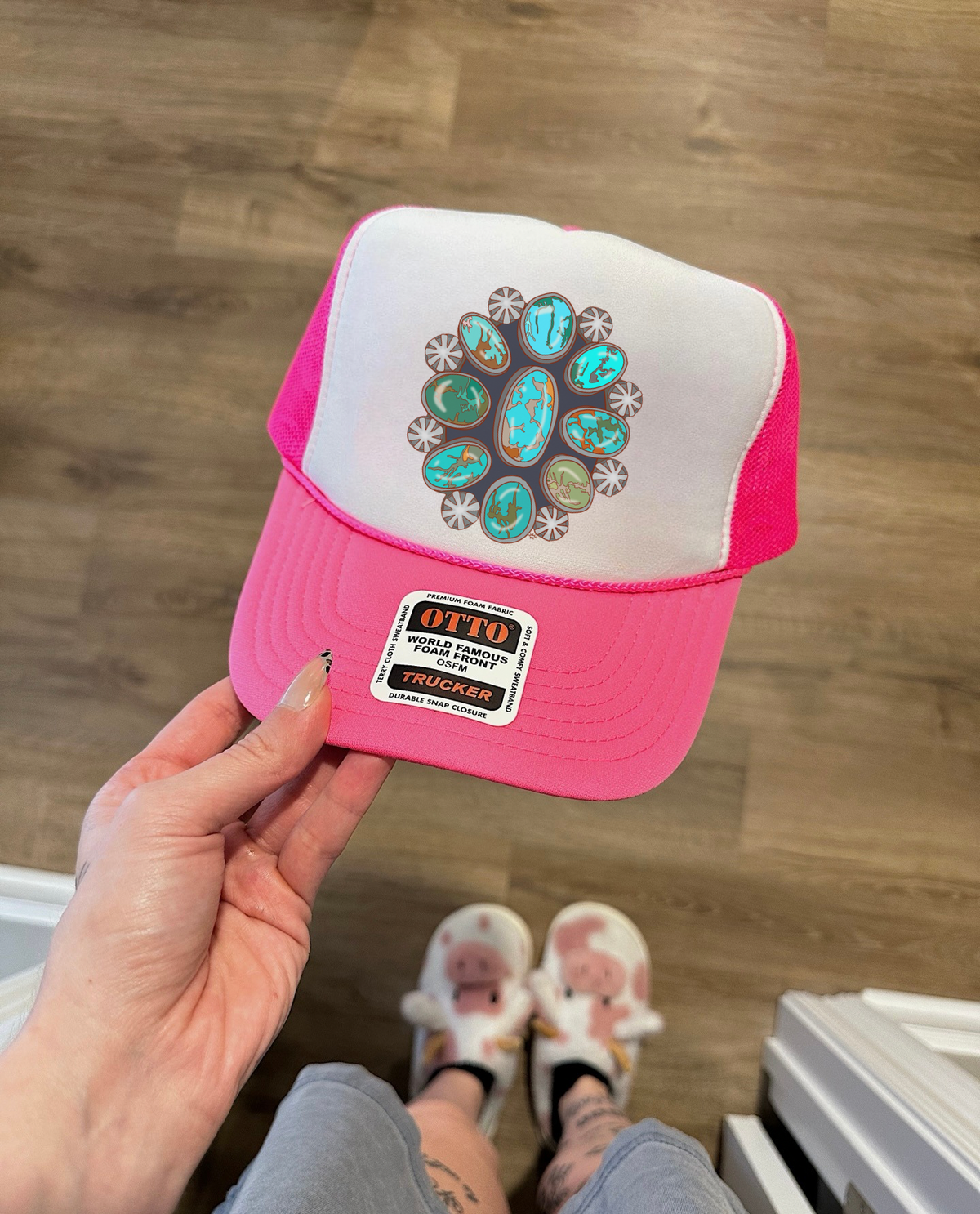 Turquoise Squash Trucker Hat (Multiple Color Options)