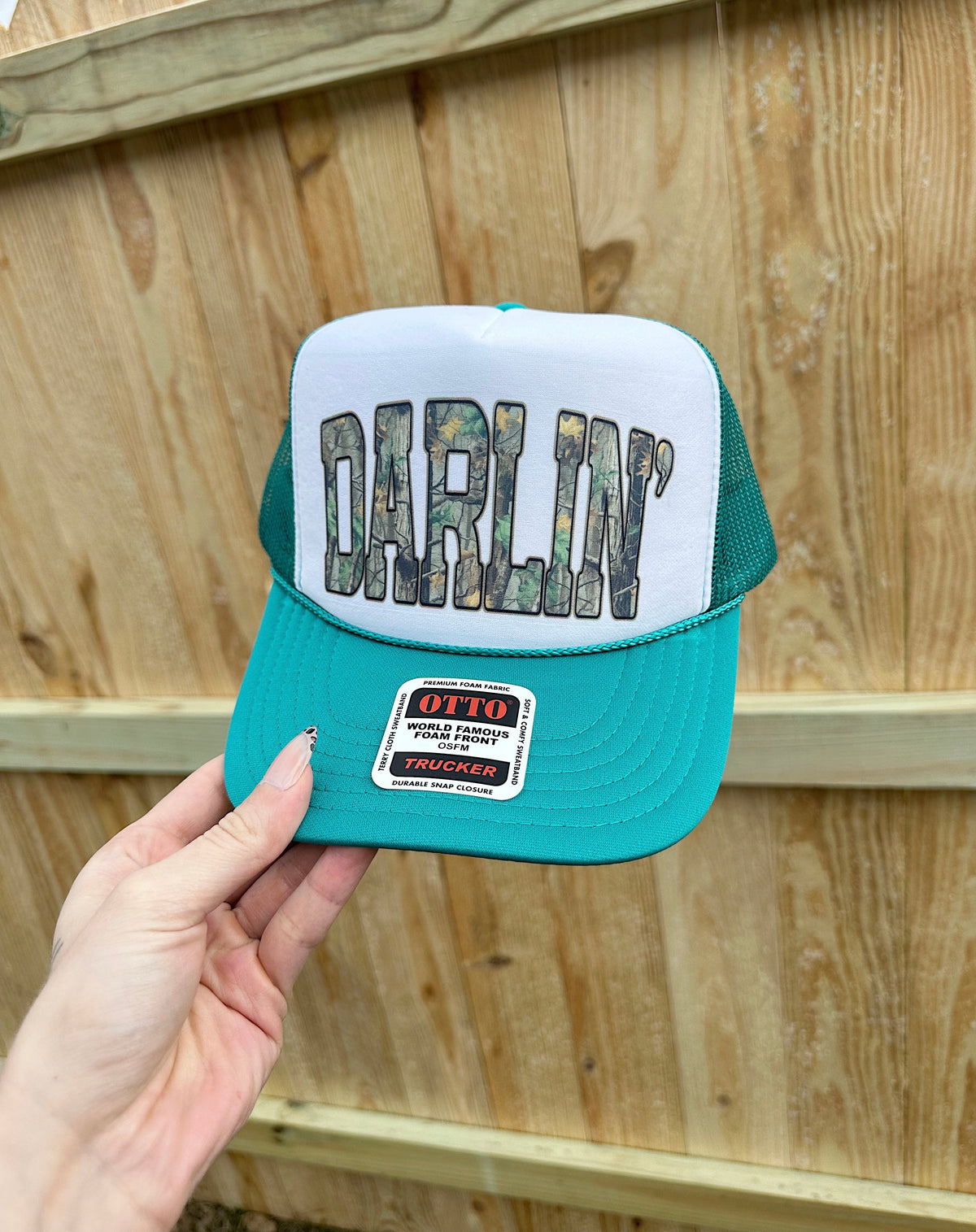 Camo Darlin’ Trucker Hat (Multiple Color Options)