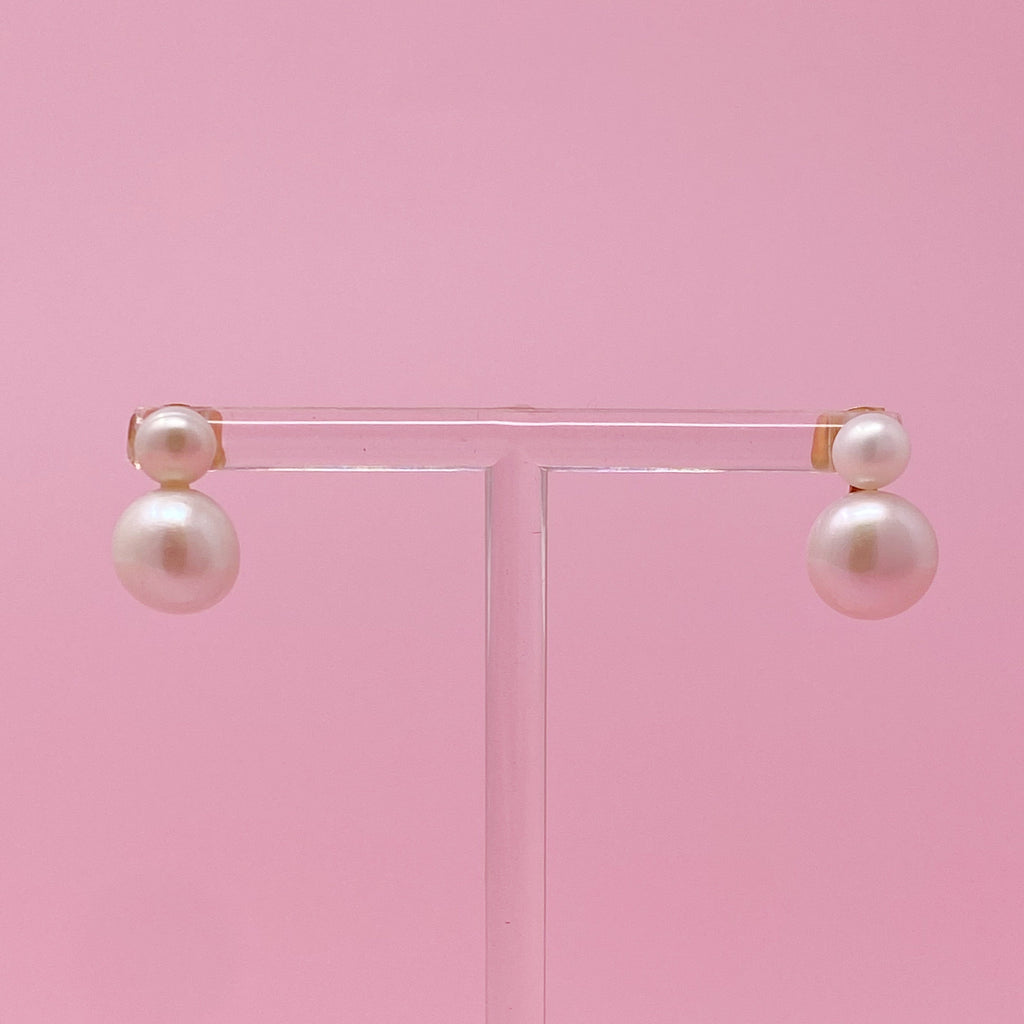Classic Double Pearl Earrings