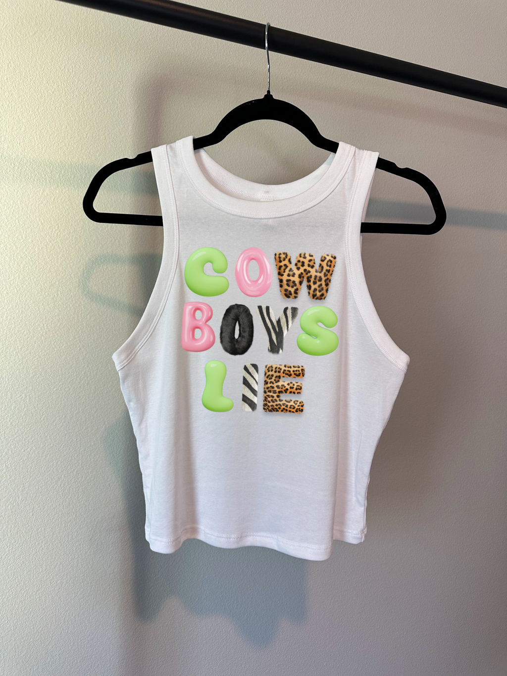 Cowboys Lie Cropped Tank