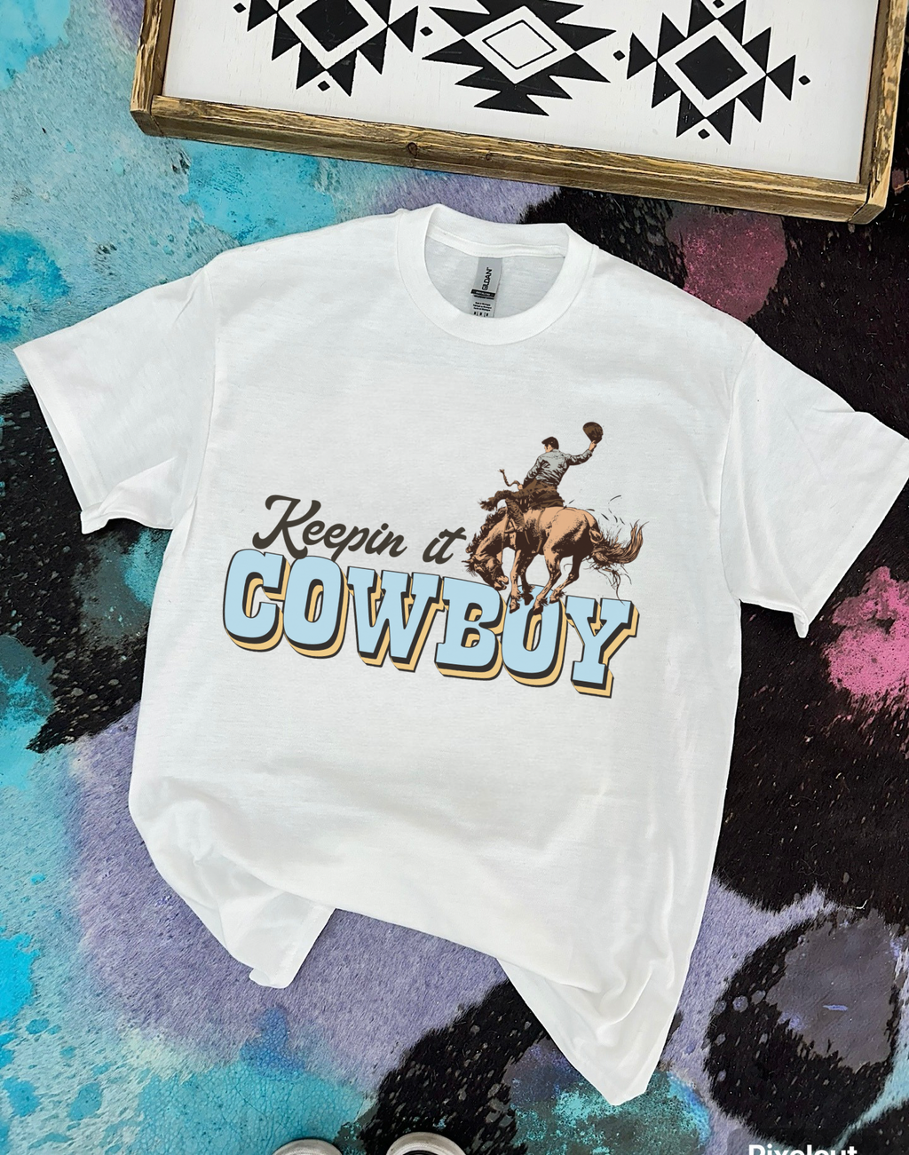Keepin’ It Cowboy Tee or Crewneck