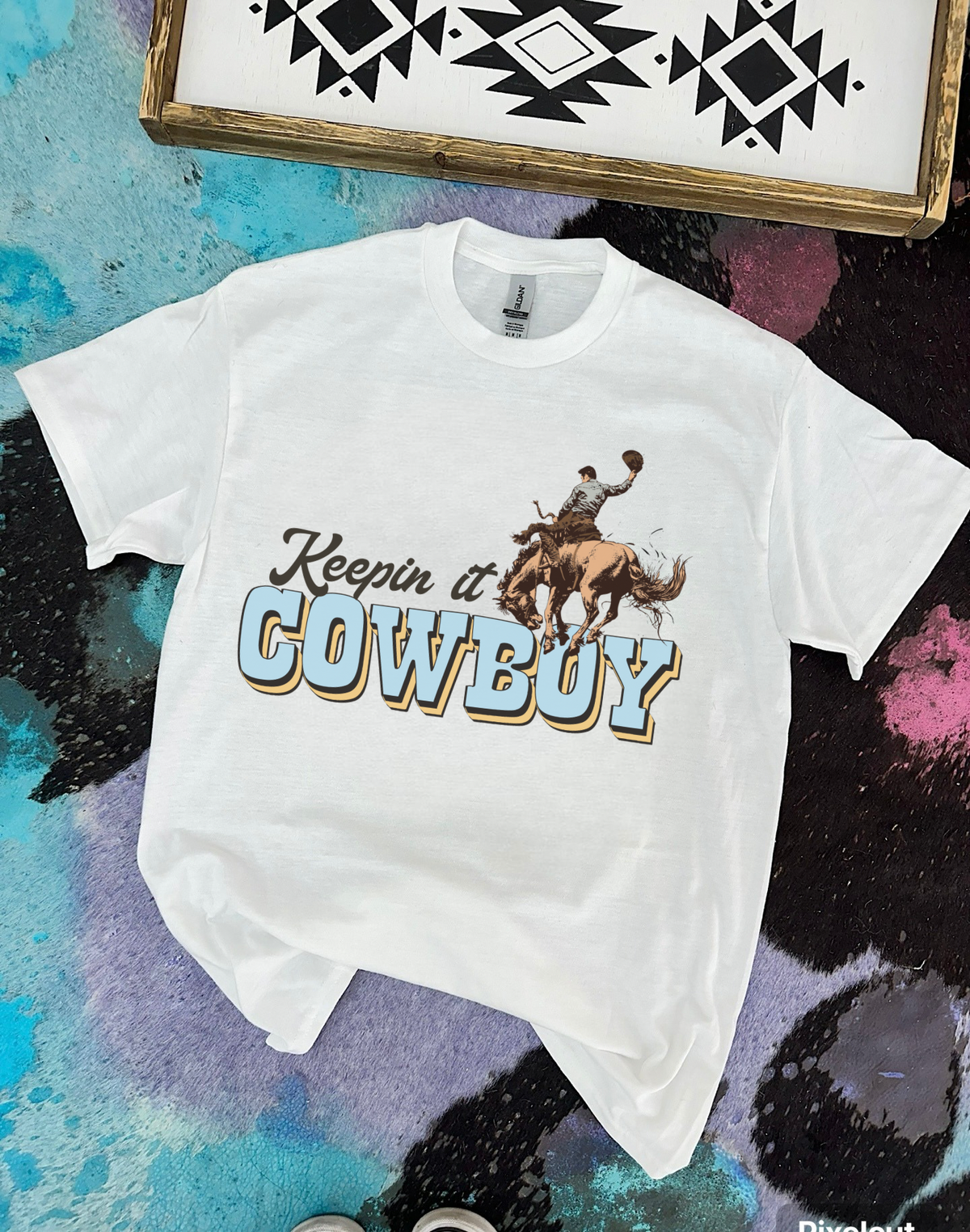 Keepin’ It Cowboy Tee or Crewneck