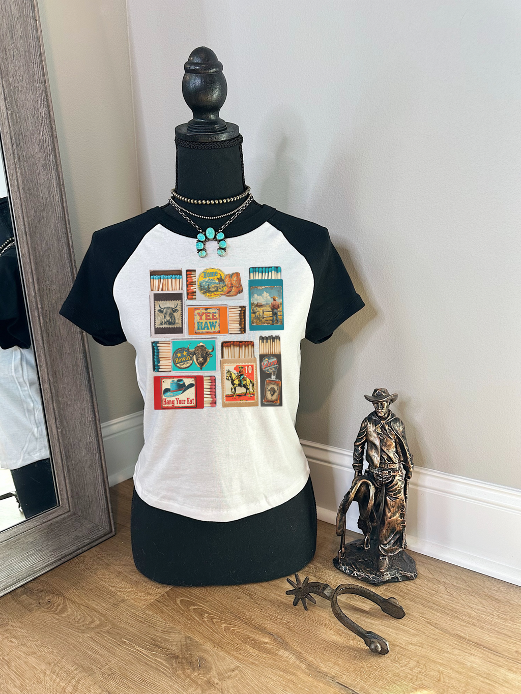 Vintage Western Matchbox Baby Tee