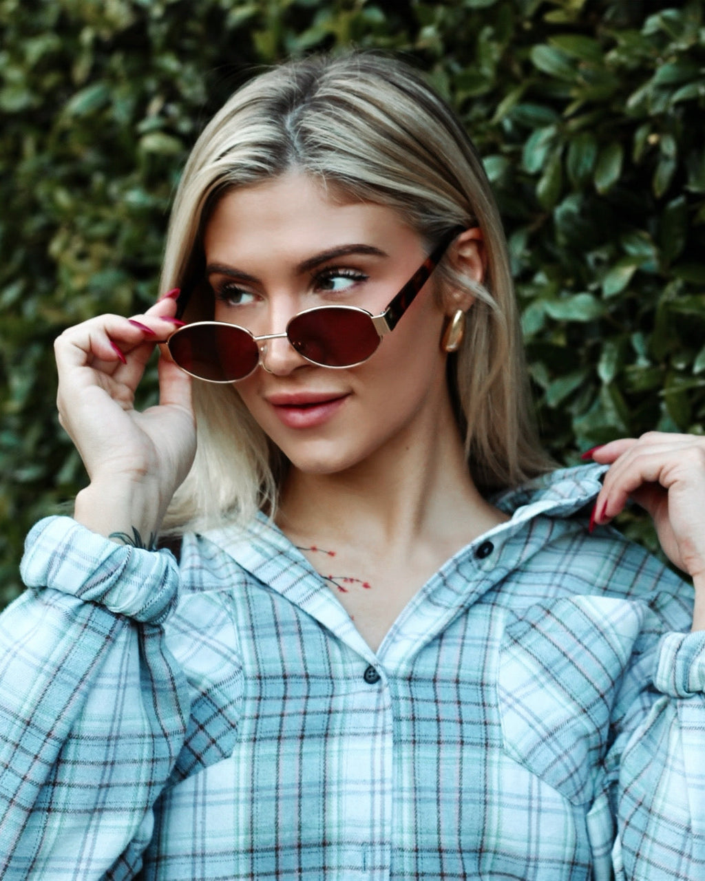 Rory Plaid Cropped Flannel
