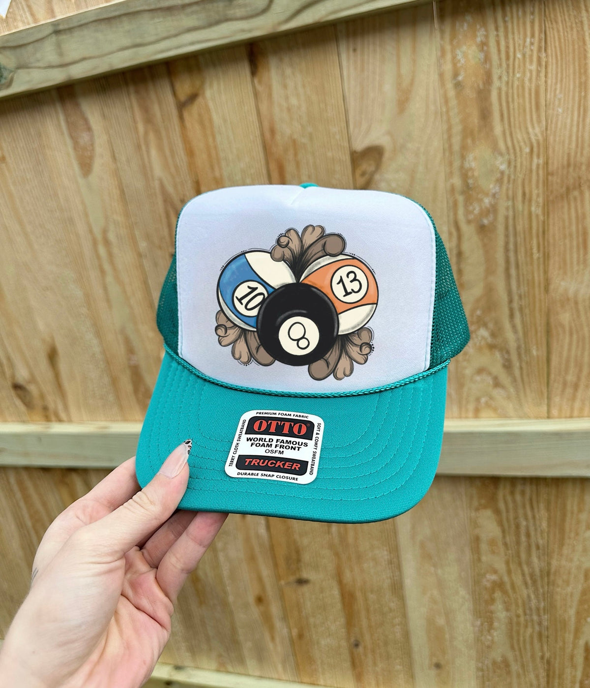 Edgy 8 Ball Trucker Hat (Multiple Color Options)