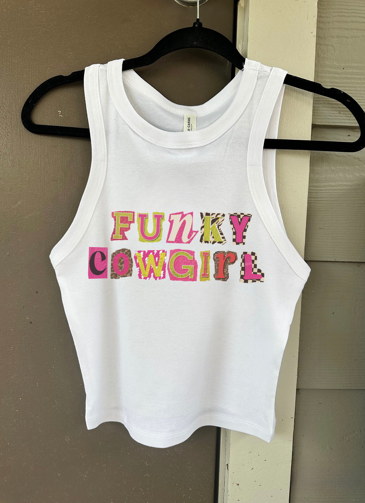 Funky Cowgirl Cropped Tank