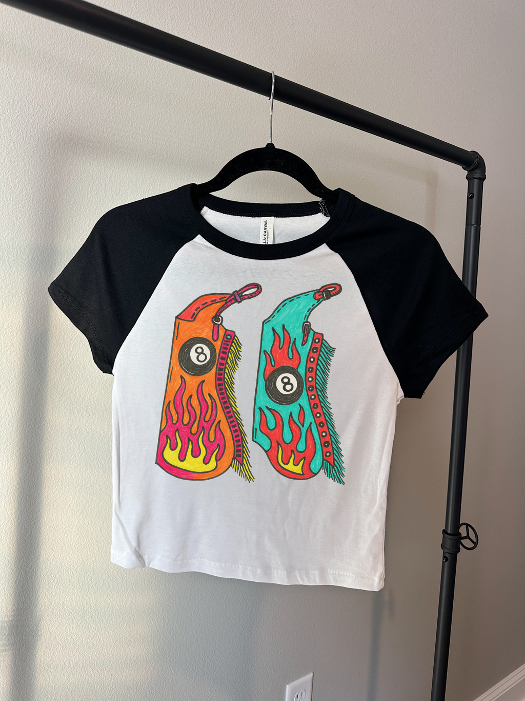 8 Ball Chaps Baby Tee
