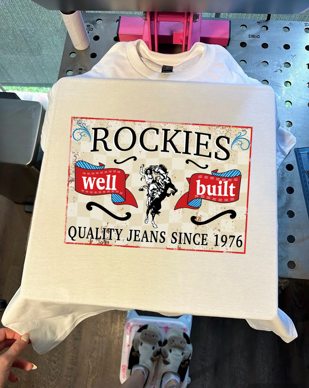 Vintage Rockies Tee or Crewneck
