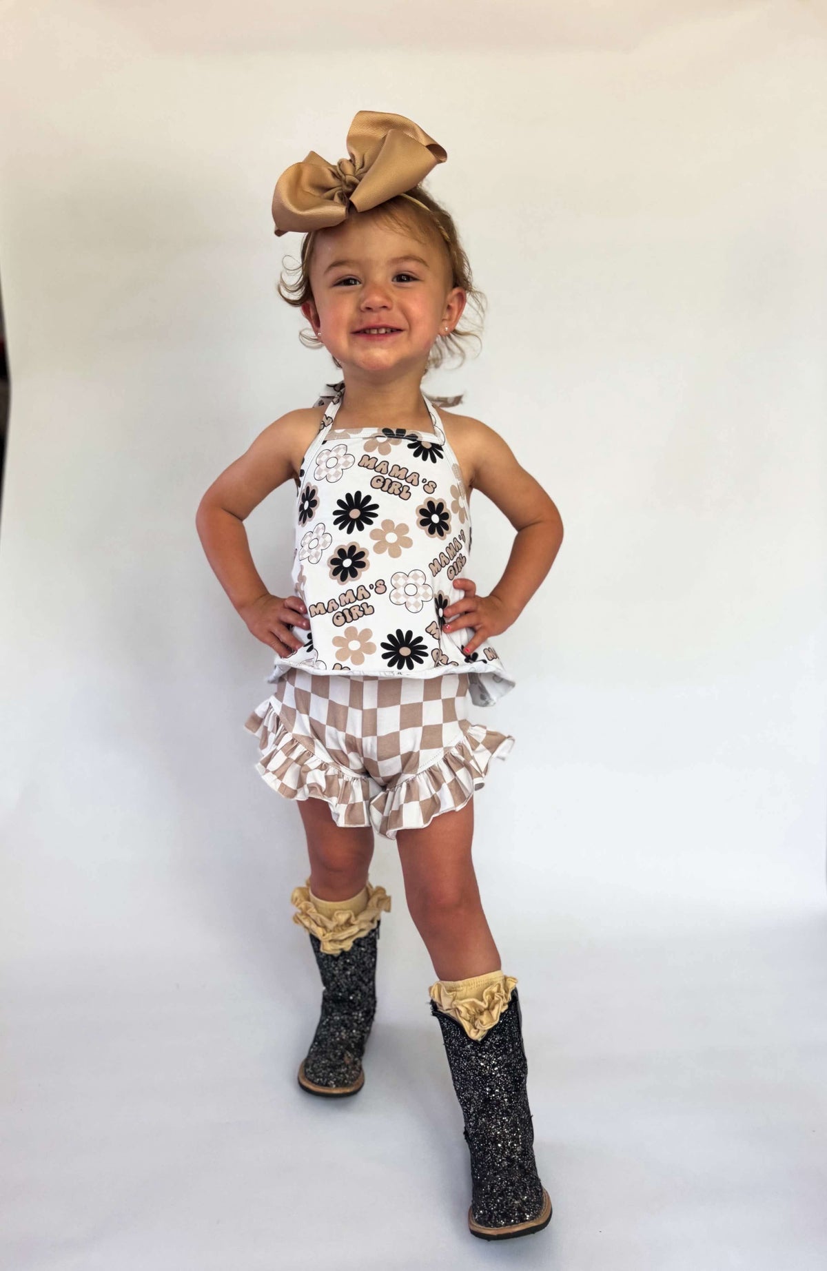 Black Disco Sparkle Tanner Mark boots