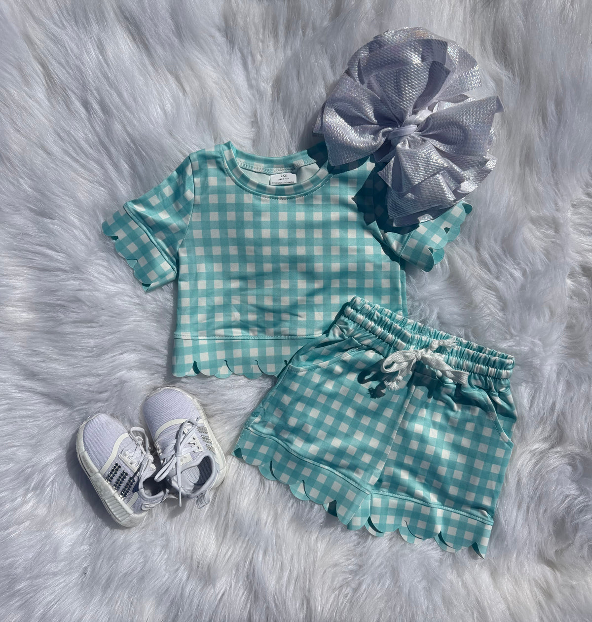 Mint Plaid Set