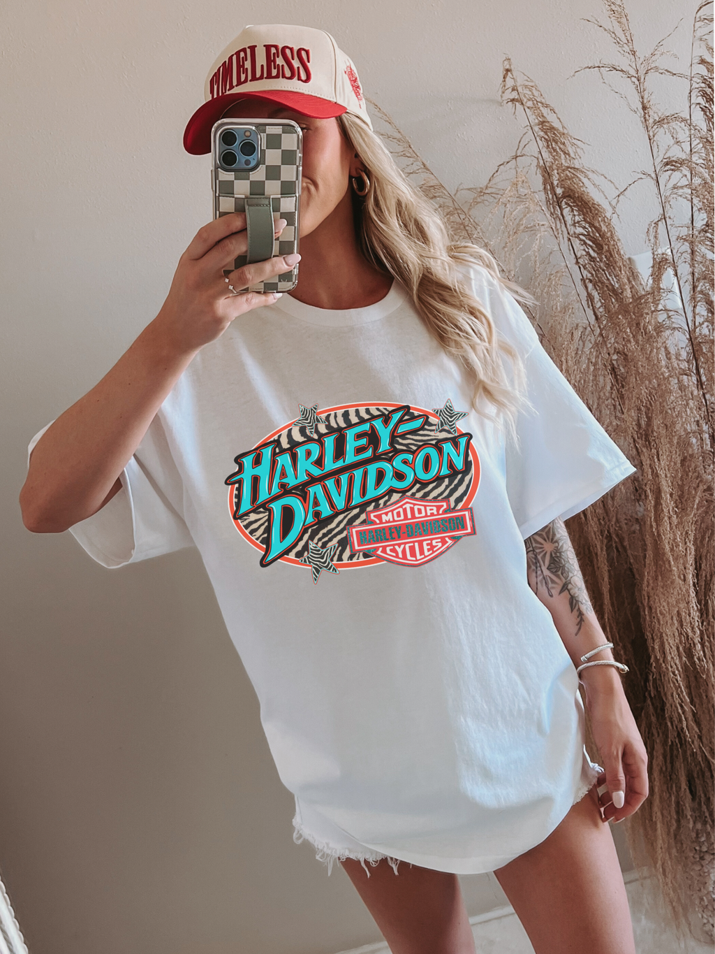 Zebra Harley TEE or CREWNECK