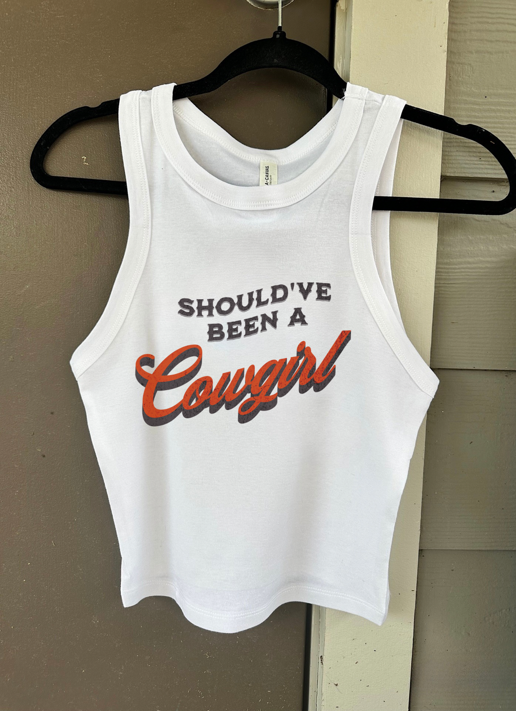 Should’ve Been A Cowgirl Cropped Tank