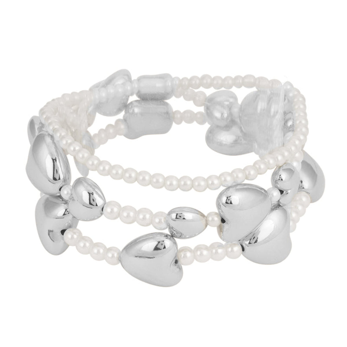 Annie Puffy Hearts Bracelet Set Of 3