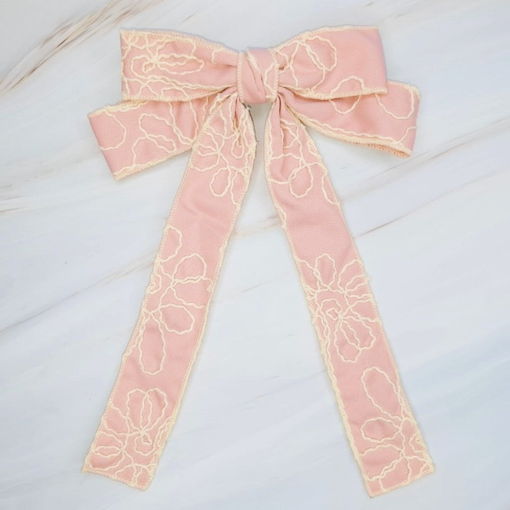 Artful Stitch Bow Hair Clip