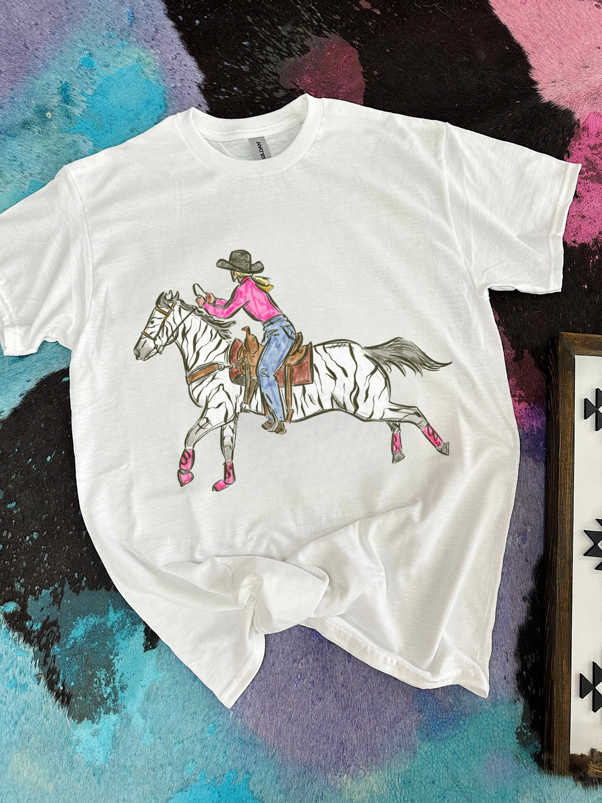 Cowgirl Chaos TEE or CREWNECK