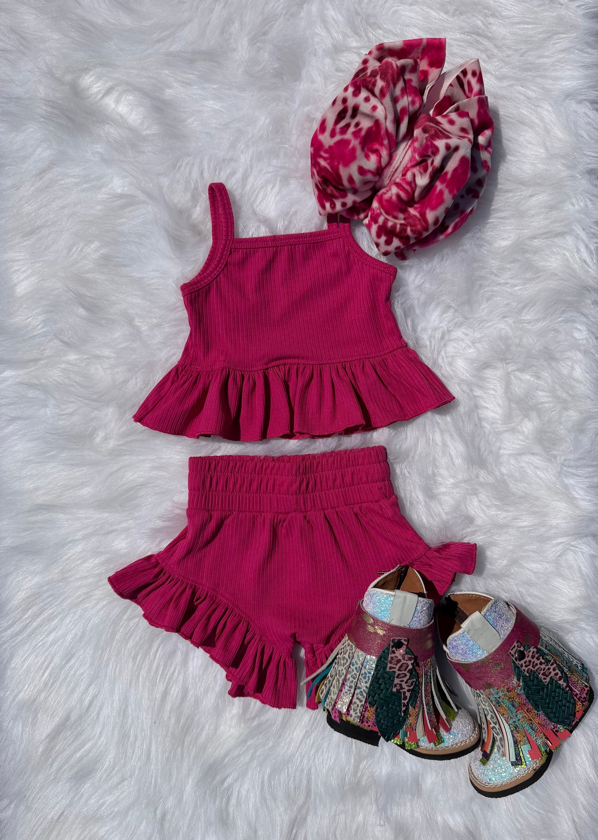 Pink Ruffle Set