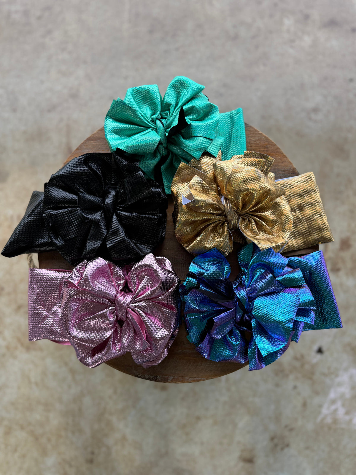 Metallic Messy Headwraps