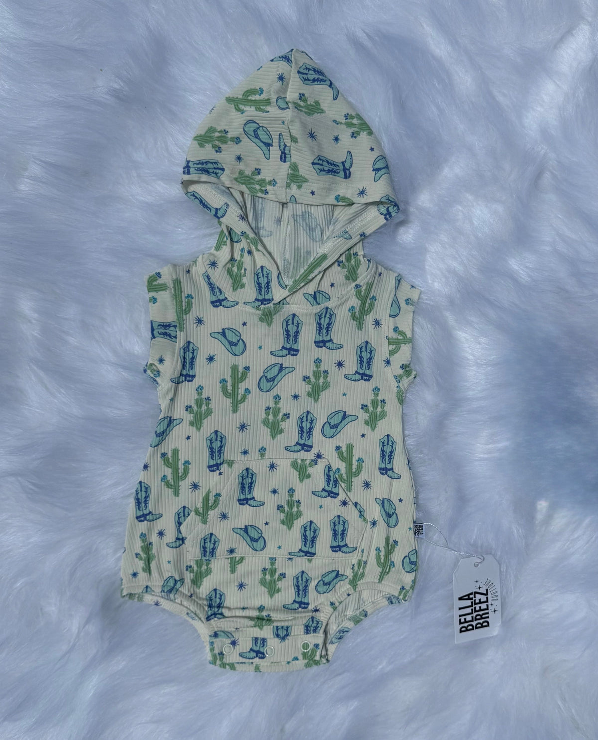 Wild West Cowboy Hooded Romper