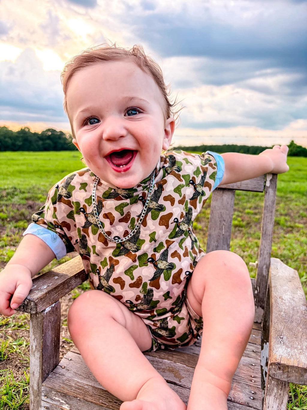 Flyaway Camo Romper