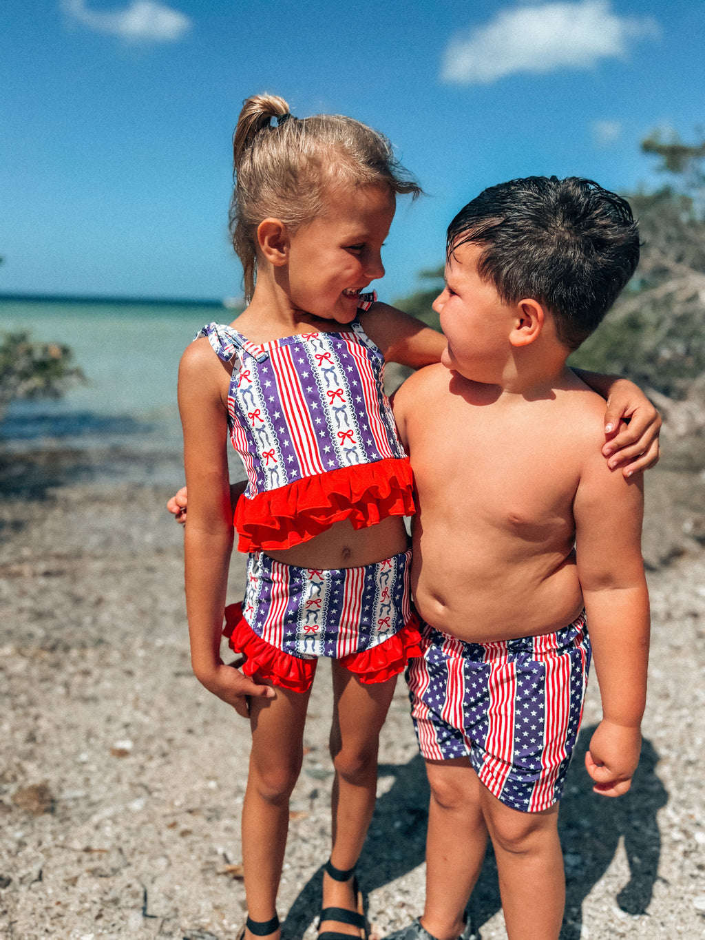 Stars and Stripes Swim Trunks