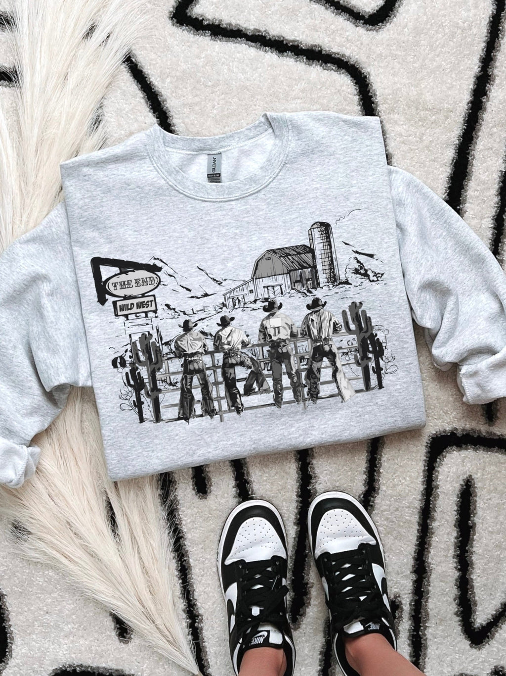 Cowboy Scene TEE or CREWNECK