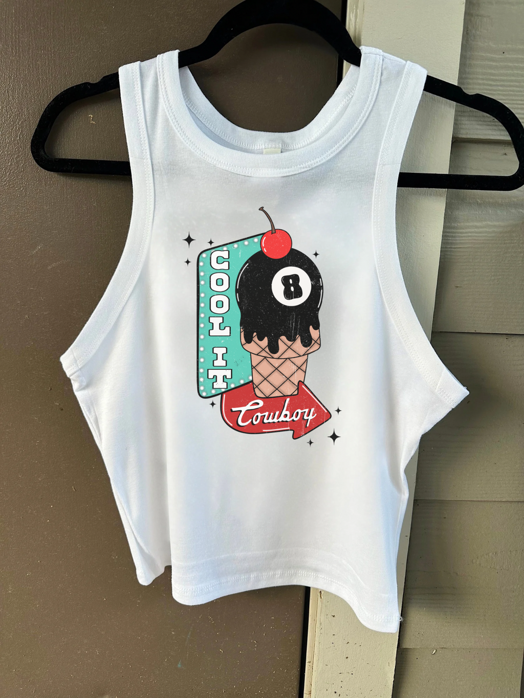 Cool It Cowboy Cropped Tank