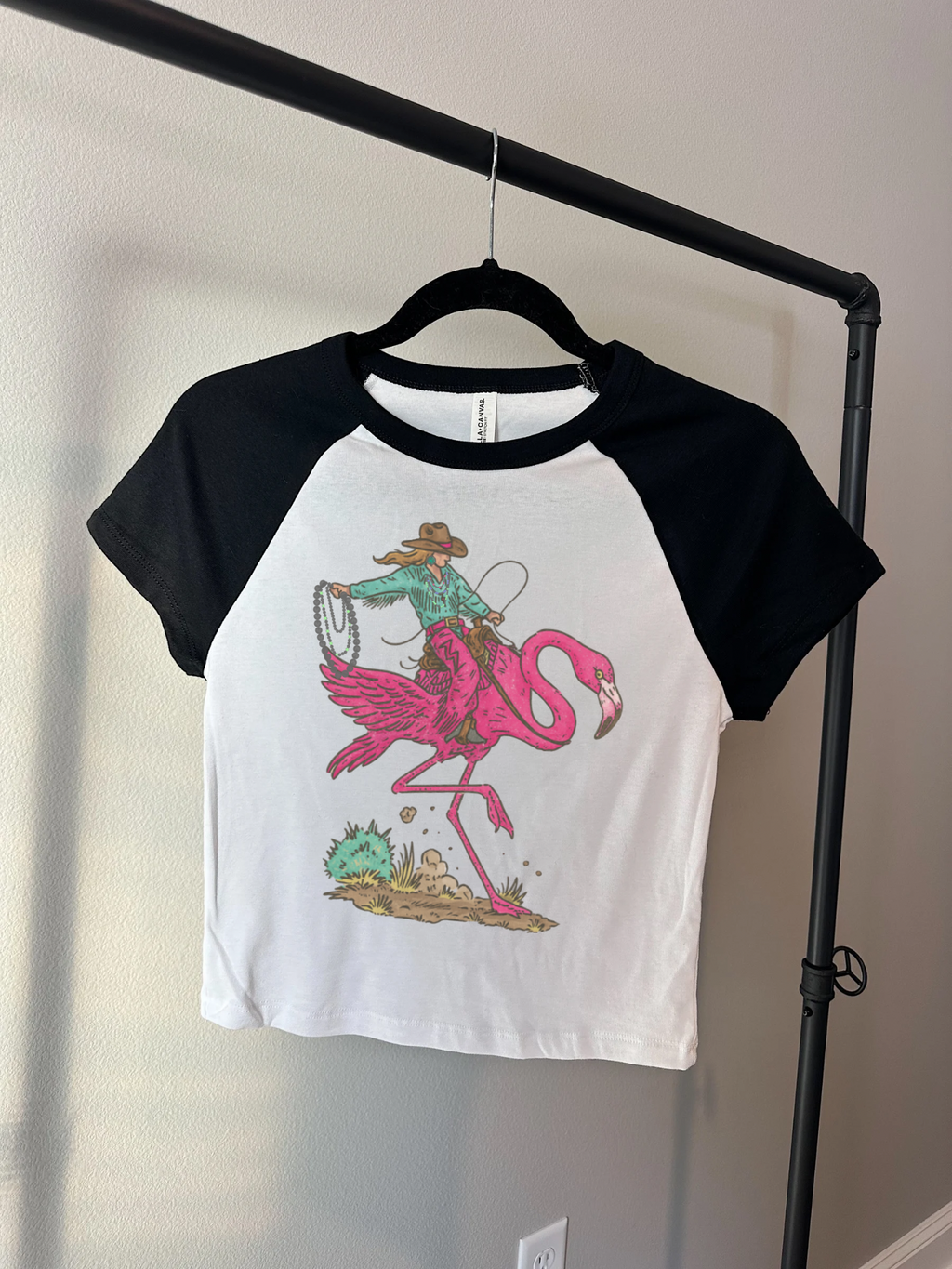 Cowgirl Flamingo Baby Tee