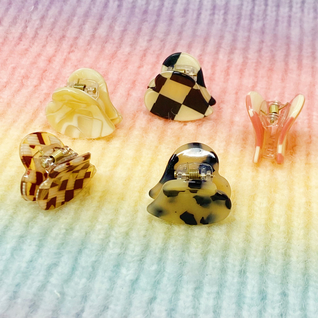 Precious Heart Hair Claw Set