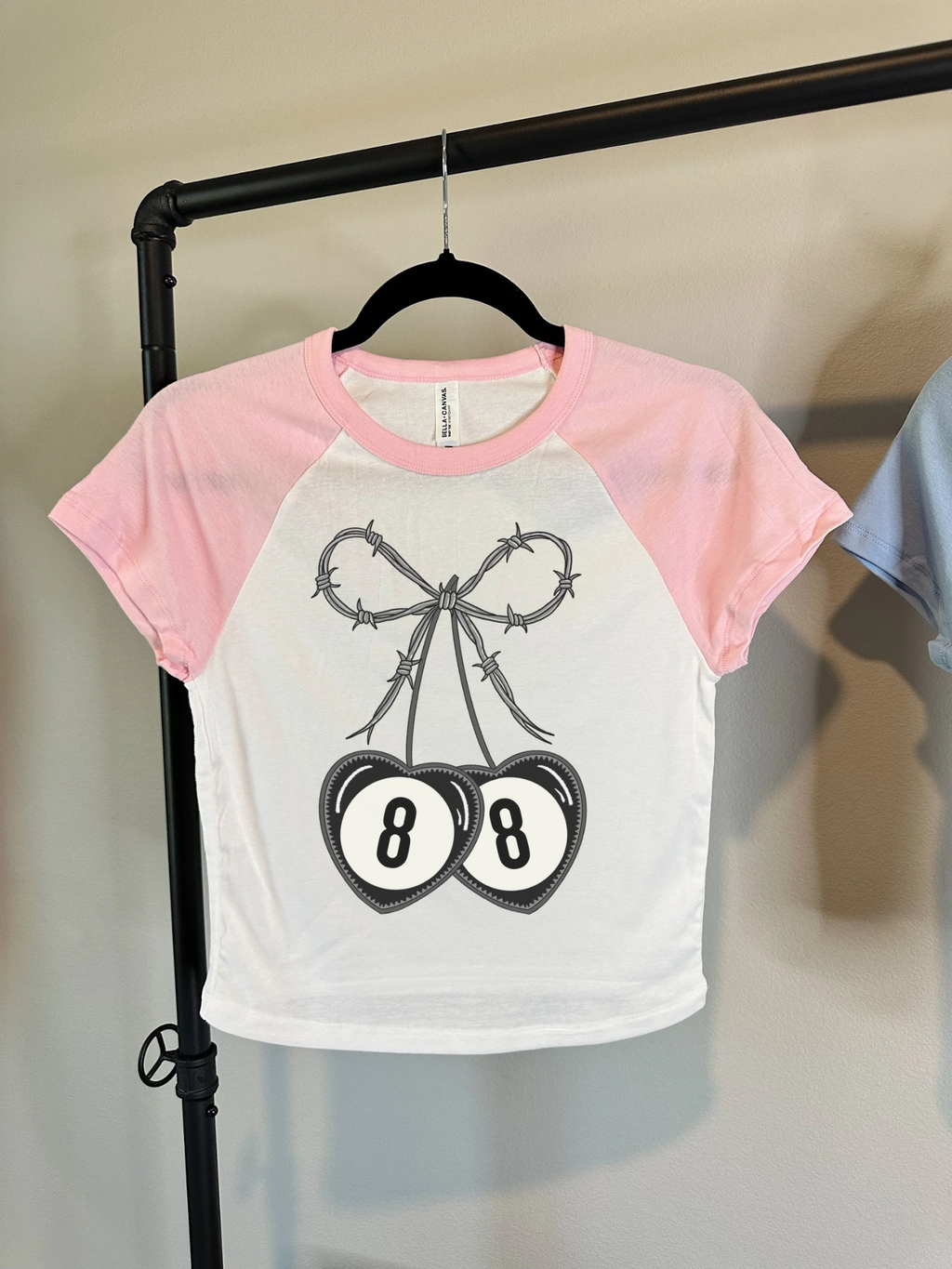 Barbed Wire Bow Baby Tee