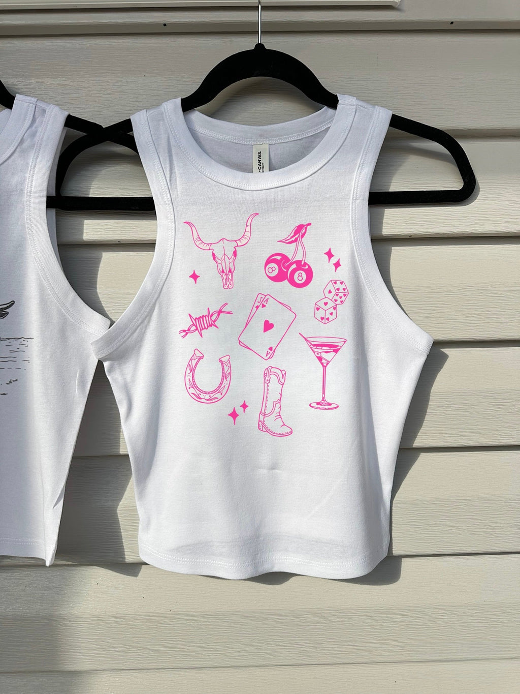 Western Martini Cropped Tank