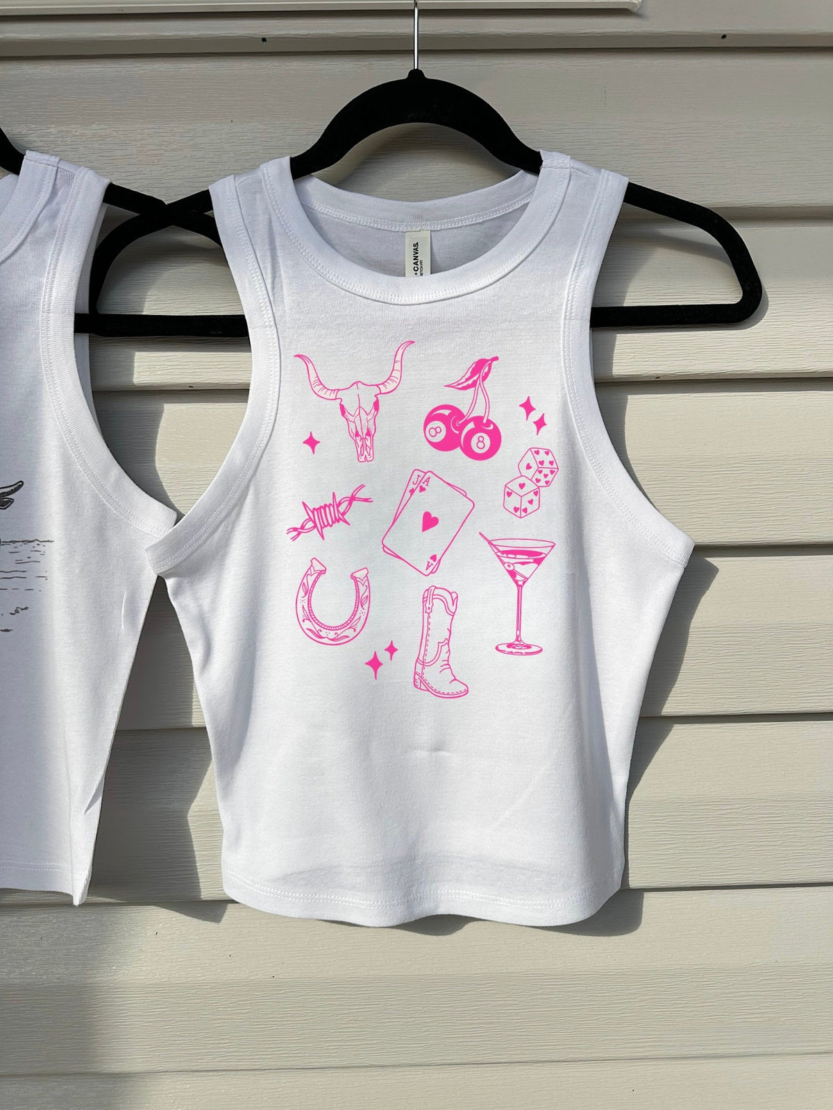 Western Martini Cropped Tank