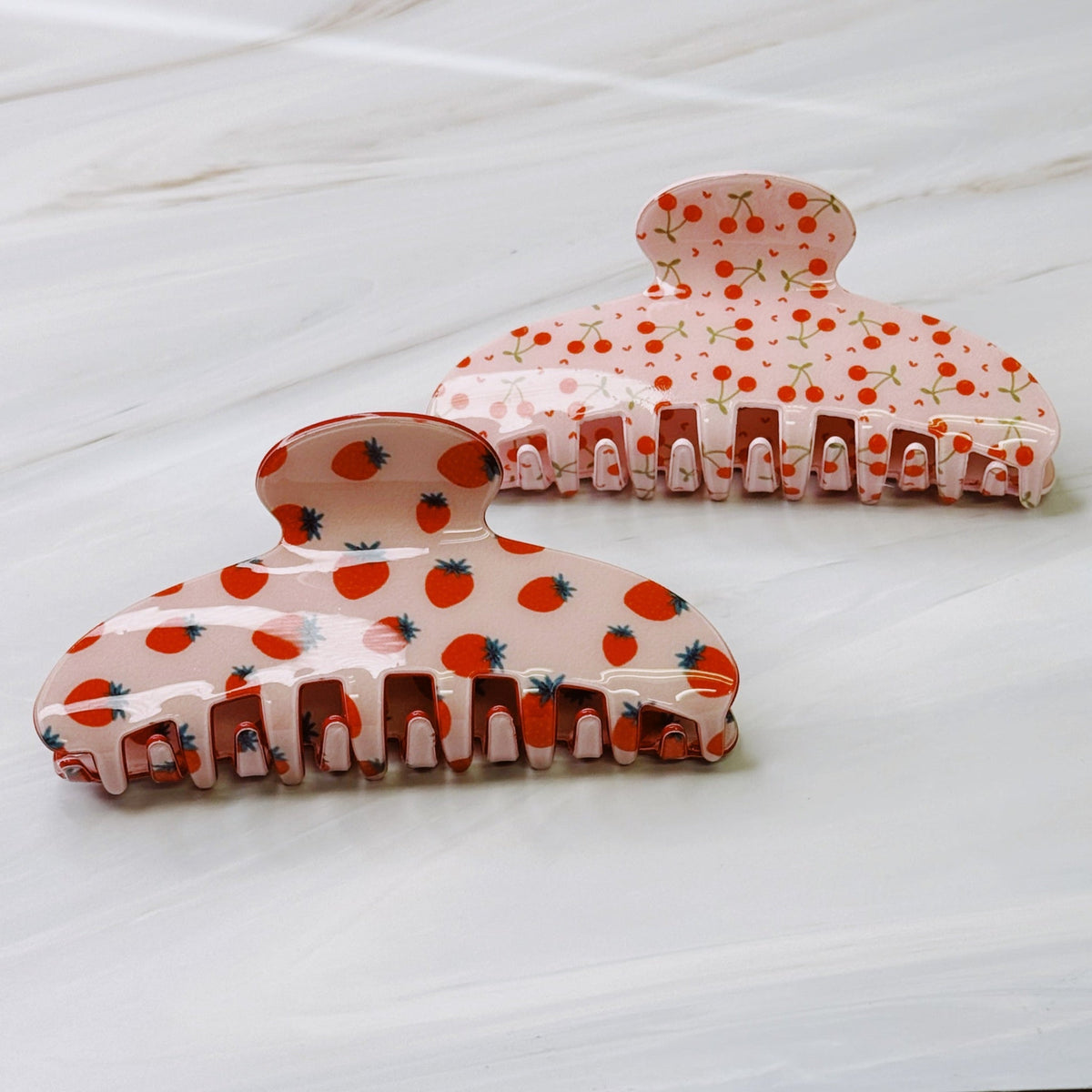 Berry Cherry Hair Claw Set Of 2