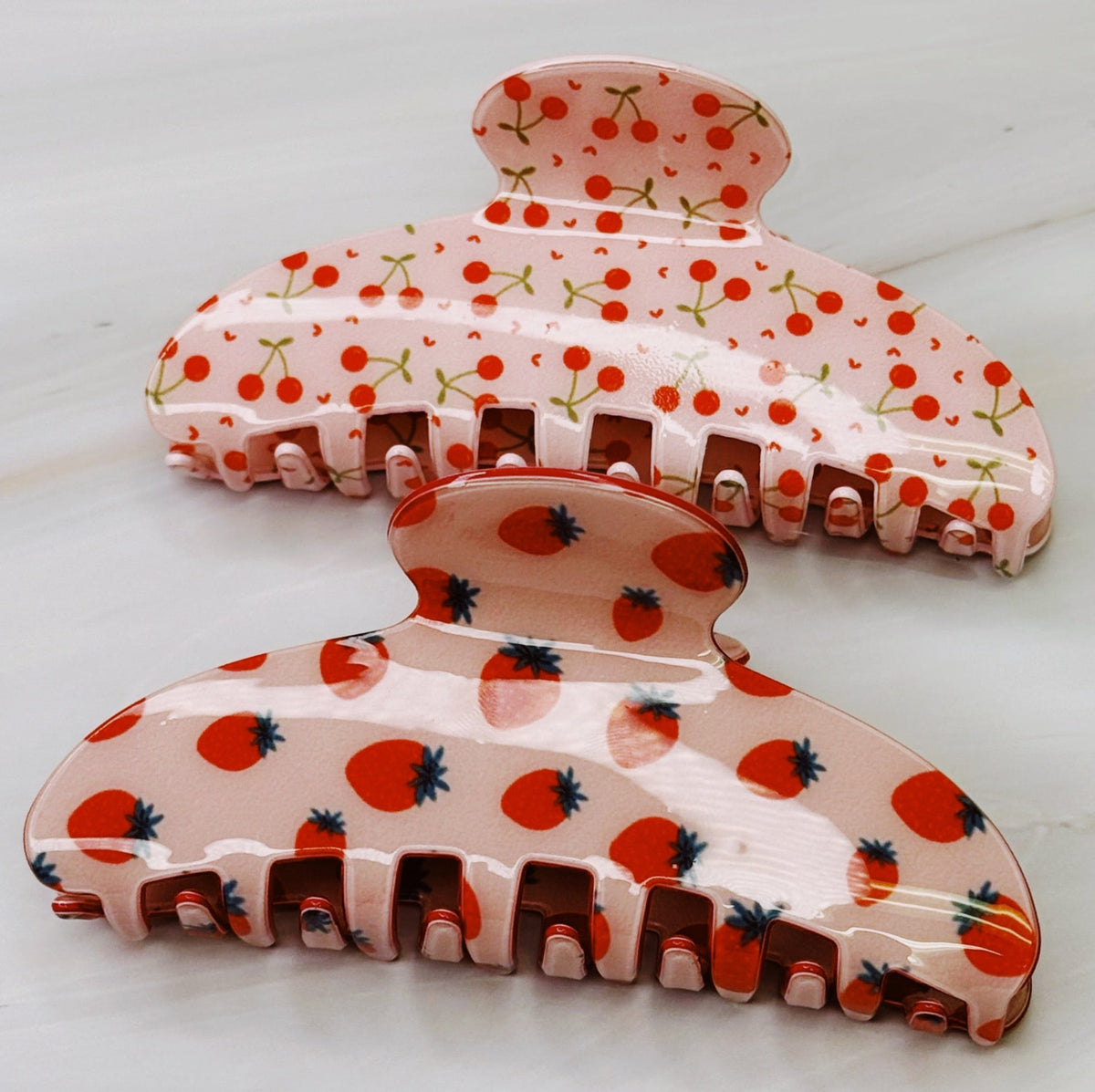Berry Cherry Hair Claw Set Of 2