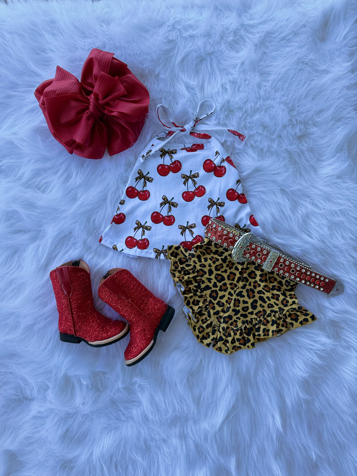 Girls 10/12 Cherry-licious Swing Top (FINAL SALE)