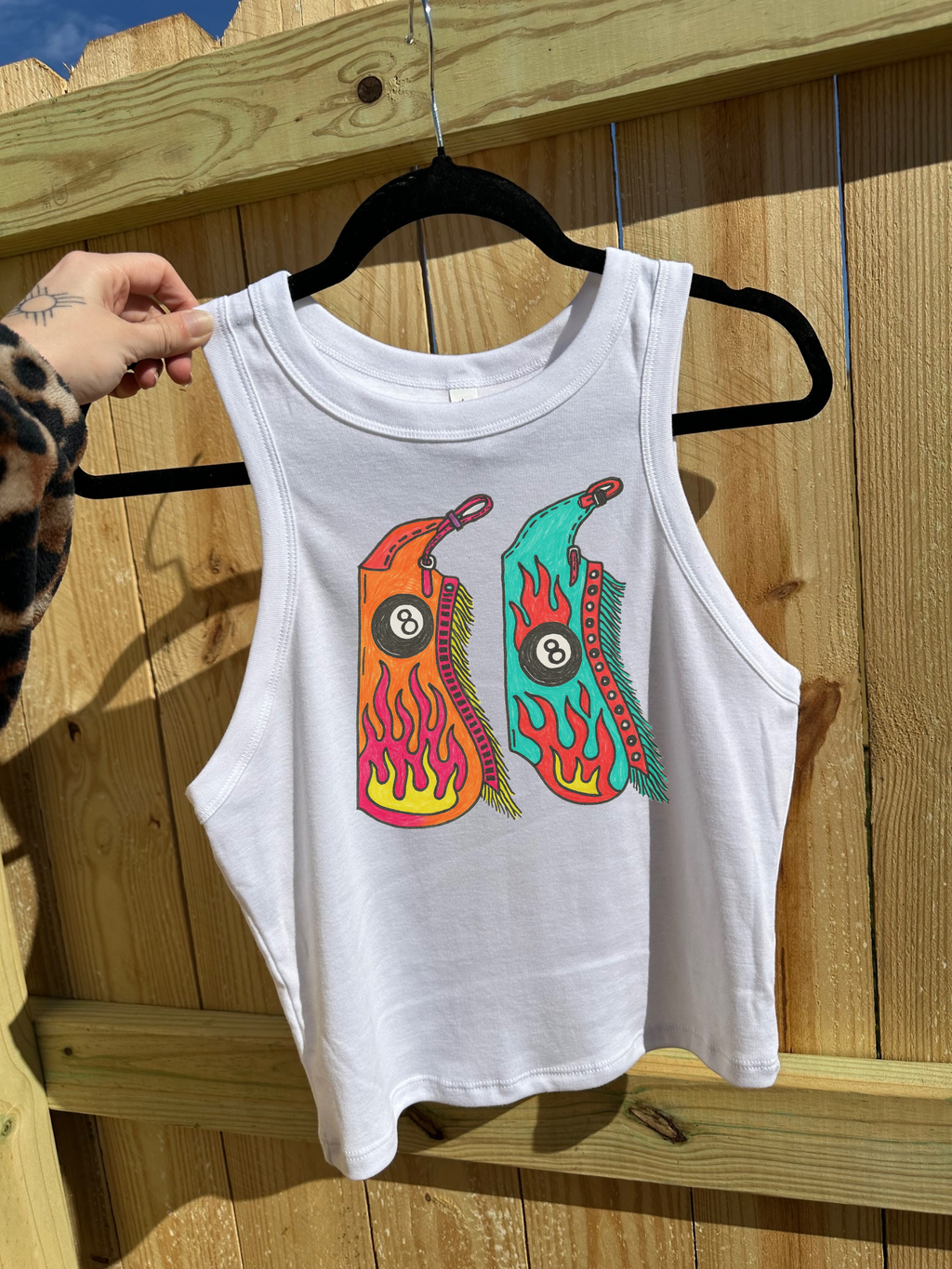 8 Ball Chaps Cropped Tank