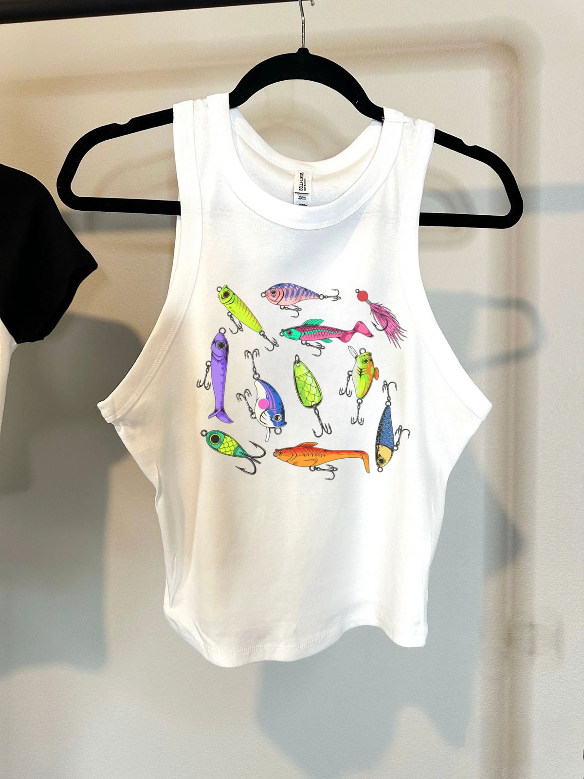 Funky Fishing Lures Cropped Tank