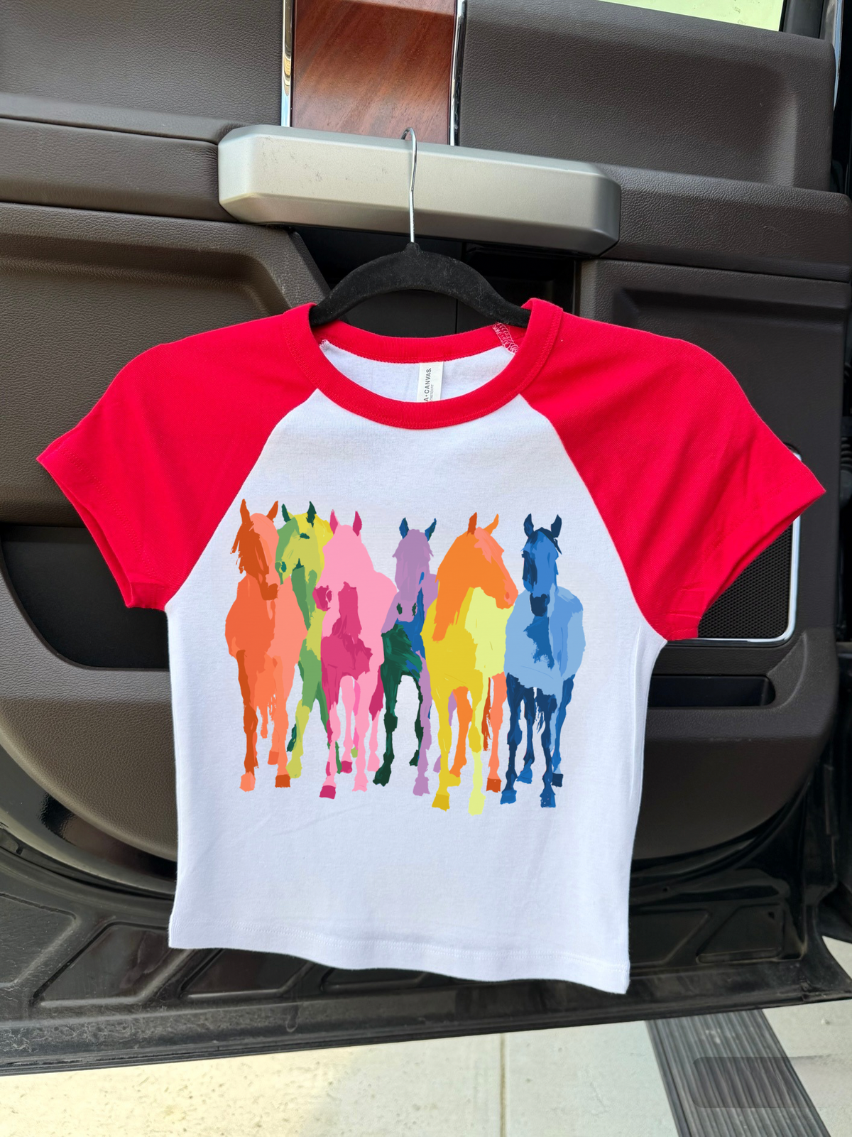 Neon Horses Baby Tee