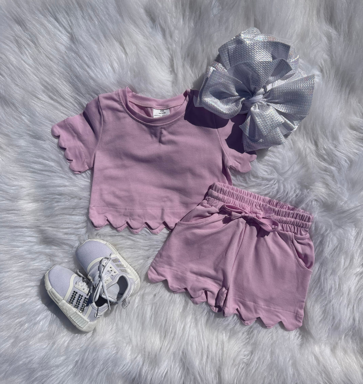 Purple Pop Scalloped Set