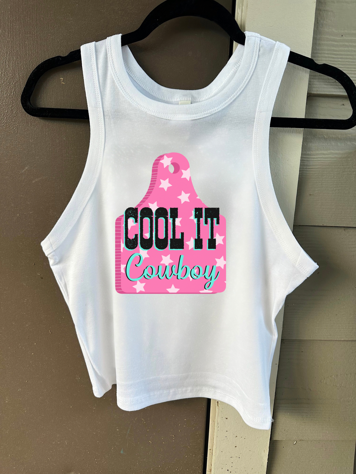Cool It Cowboy Cropped Tank