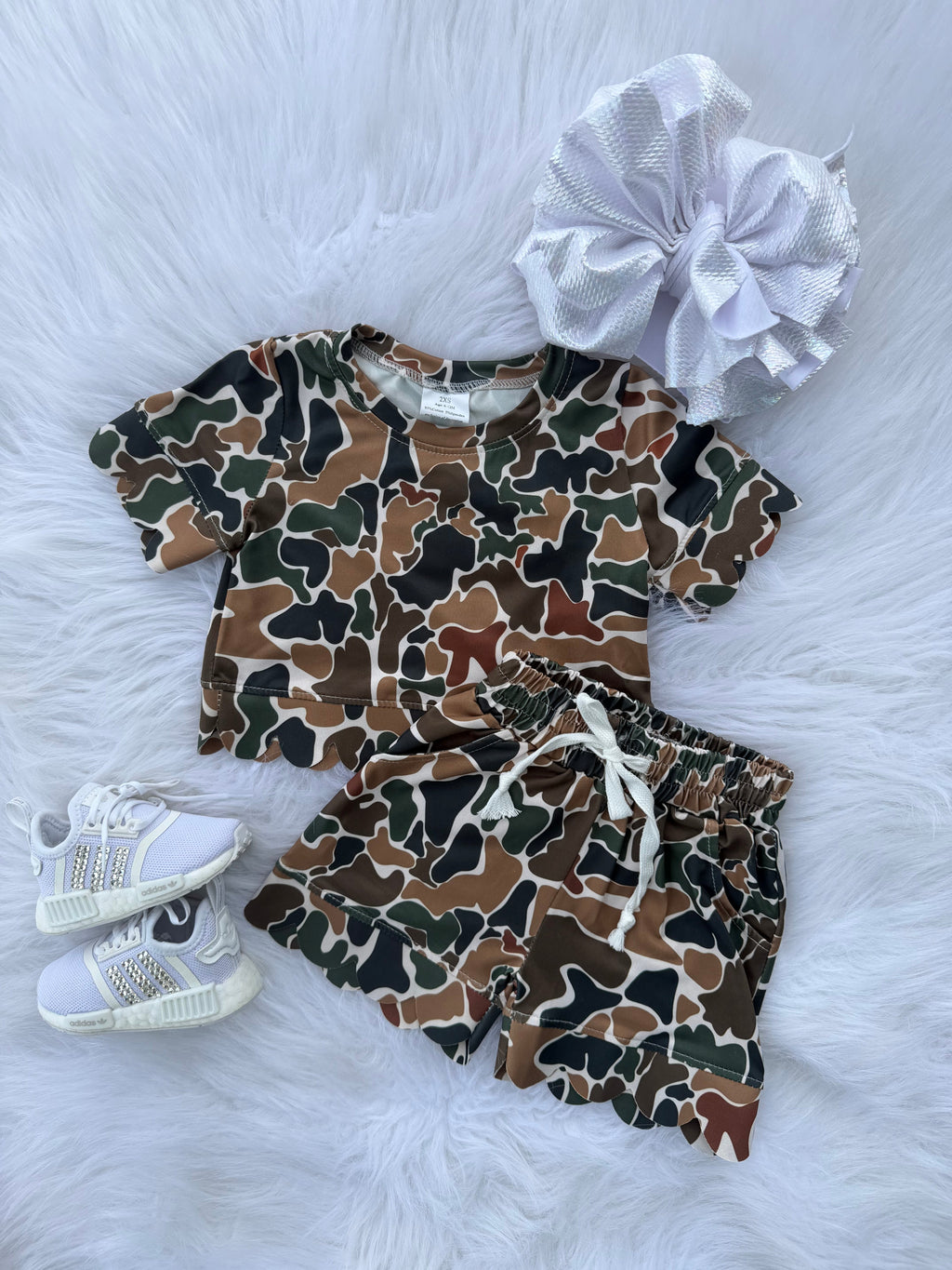 Camo Cutie Scalloped Set