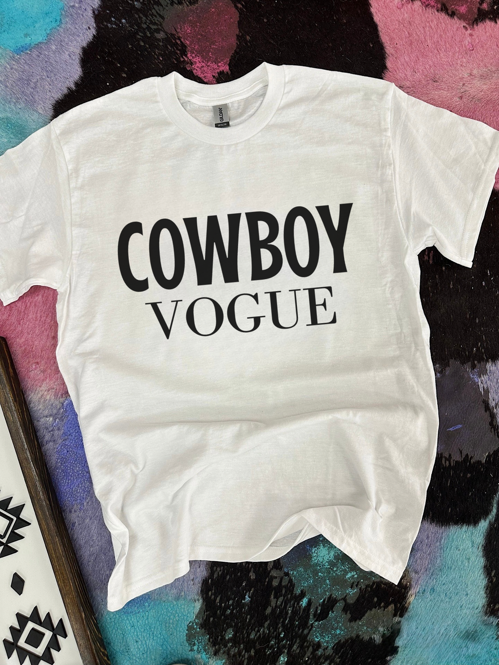 Cowboy Vogue TEE or CREWNECK