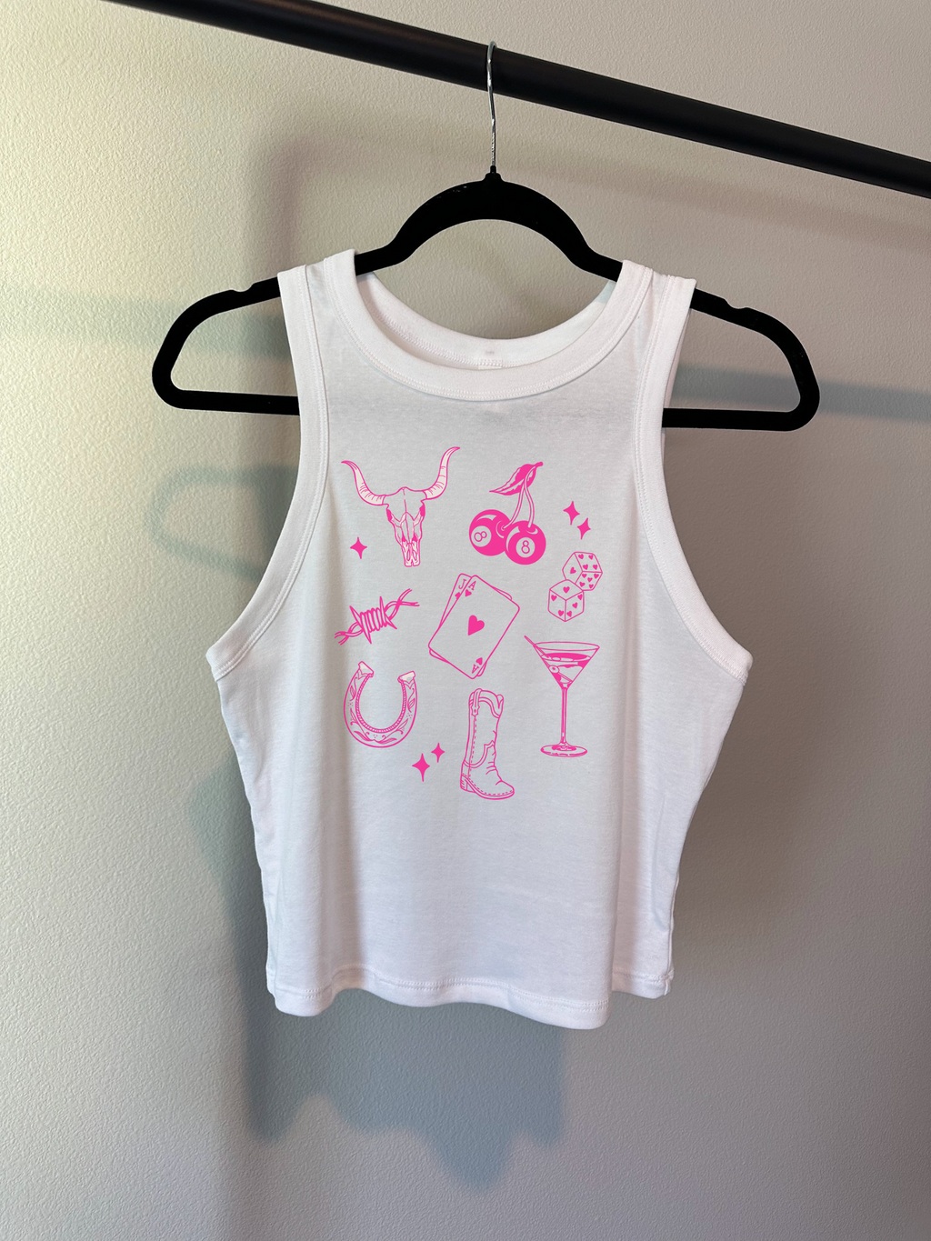 Western Martini Cropped Tank