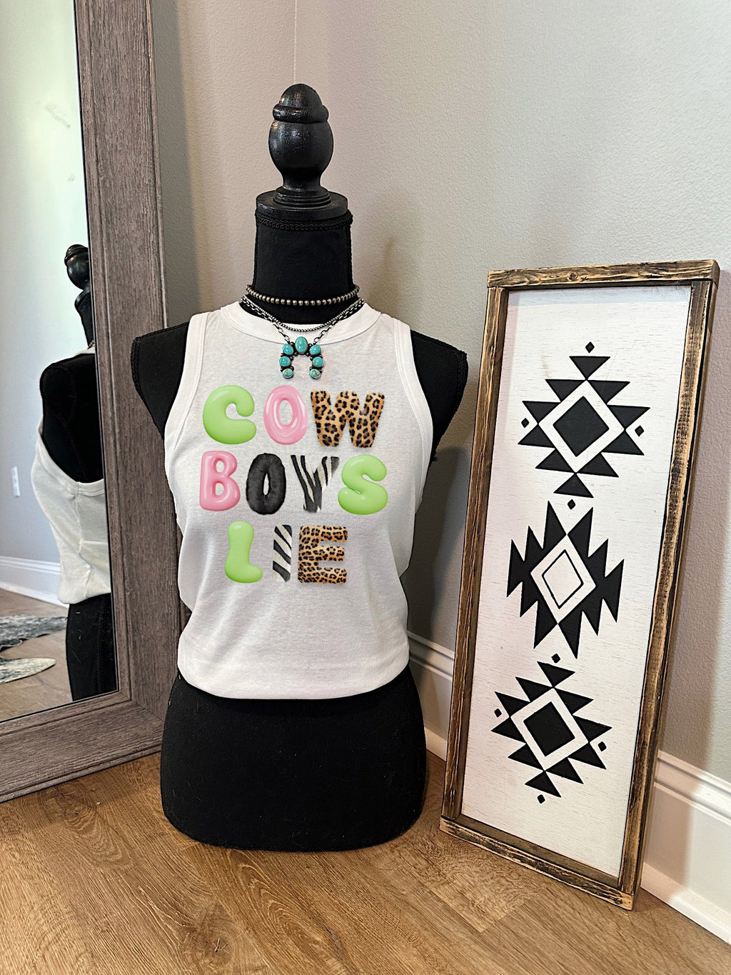 Cowboys Lie Cropped Tank