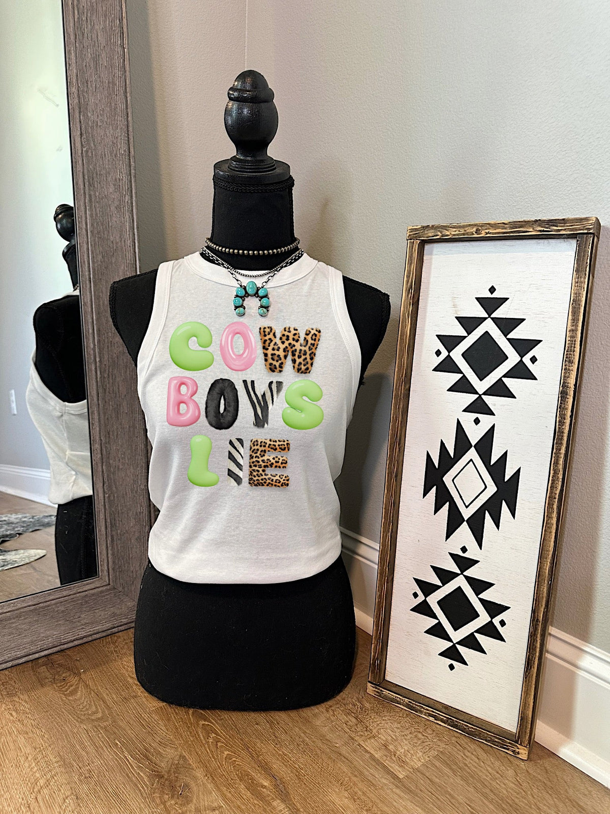Cowboys Lie Cropped Tank