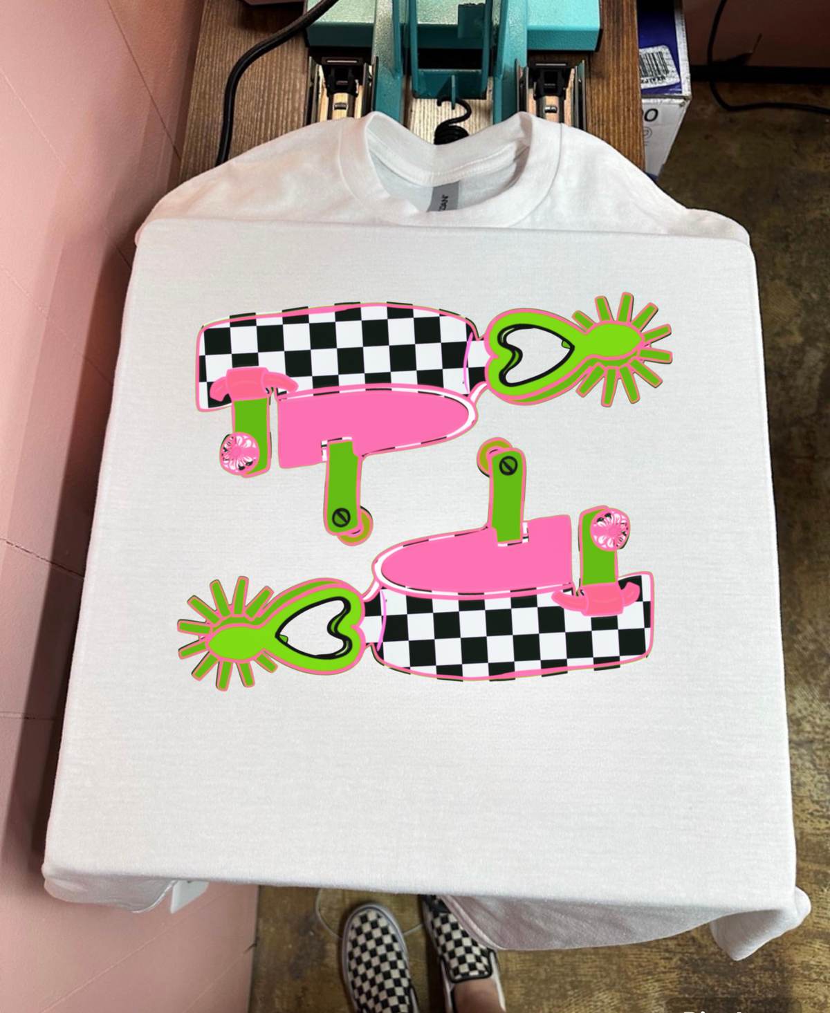 Neon Spurs TEE or CREWNECK