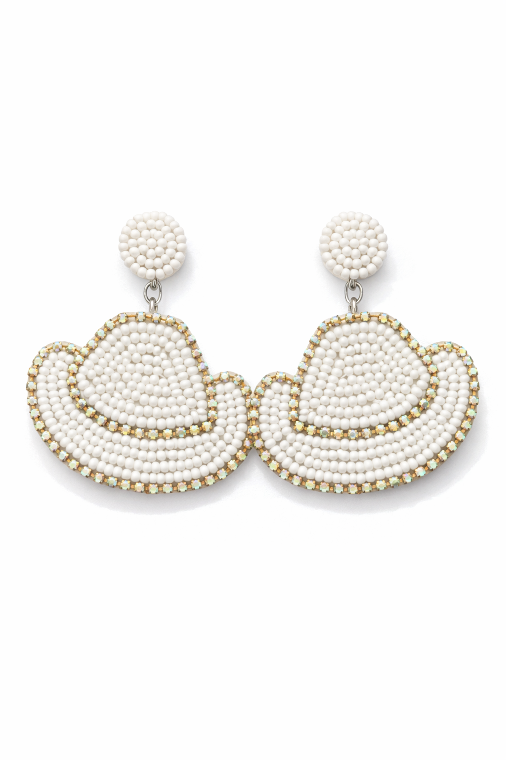 Stardust Beaded Cowgirl Hat Earrings