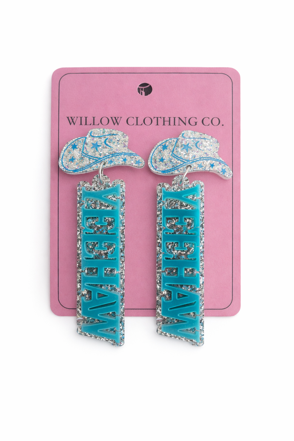Yee Haw Beaded Cowgirl Boot Drop Earrings