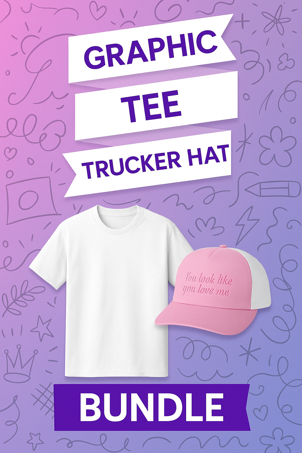 Graphic Tee + Trucker Hat Bundle