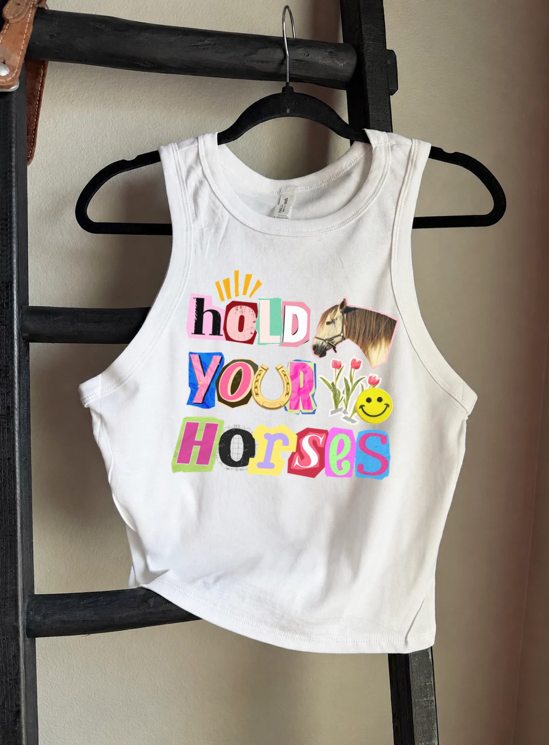 Hold Your Horses Cropped Tank