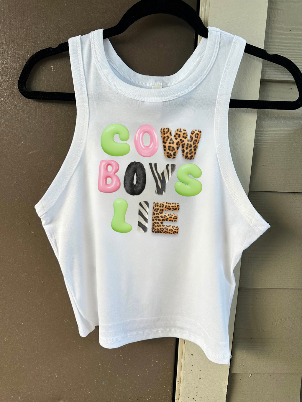 Cowboys Lie Cropped Tank